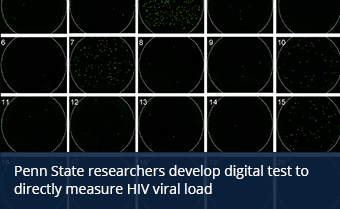 Penn State researchers develop digital test to directly measure HIV viral load