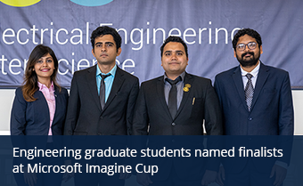 Engineering graduate students named finalists at Microsoft Imagine Cup