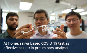 At-home, saliva-based COVID-19 test as effective as PCR in preliminary analysis