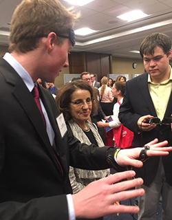 Penn State students show congressional staffers their research